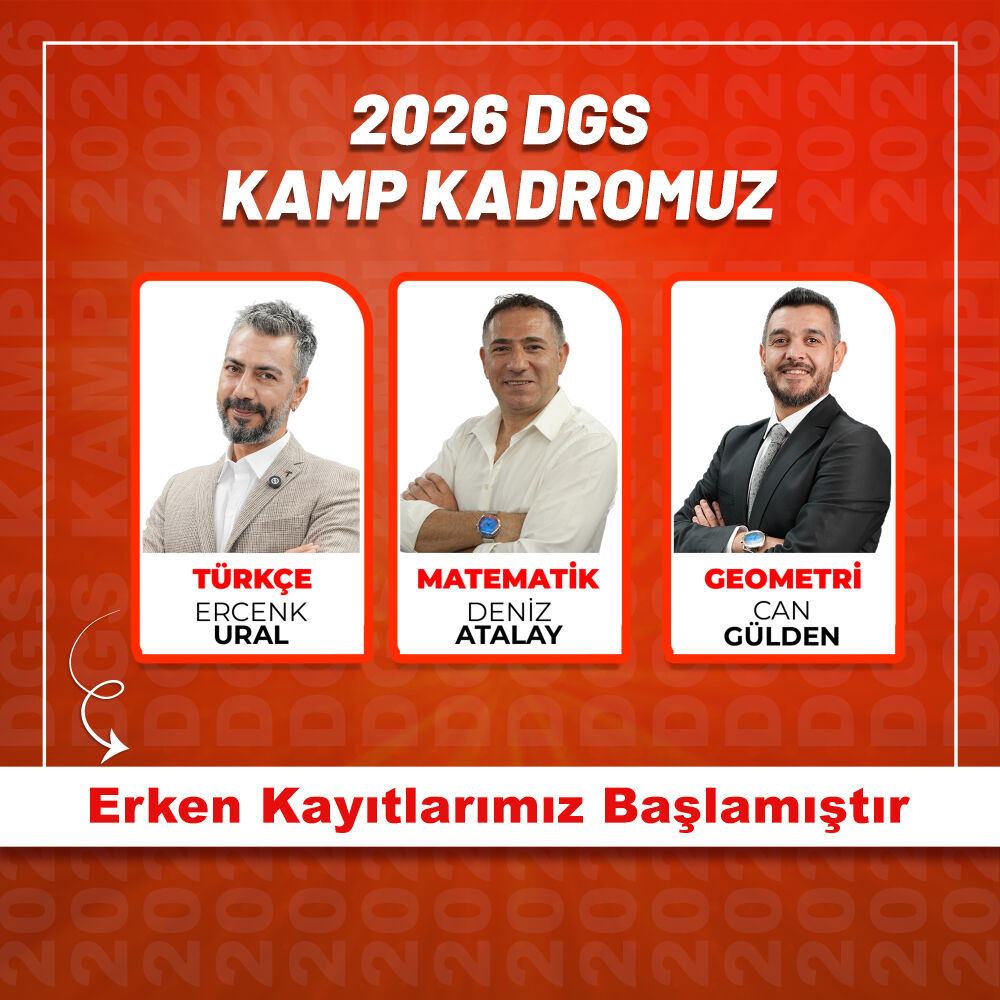 2026 DGS Nokta Atışı Sorularla Soru Çözüm Kampı - 2