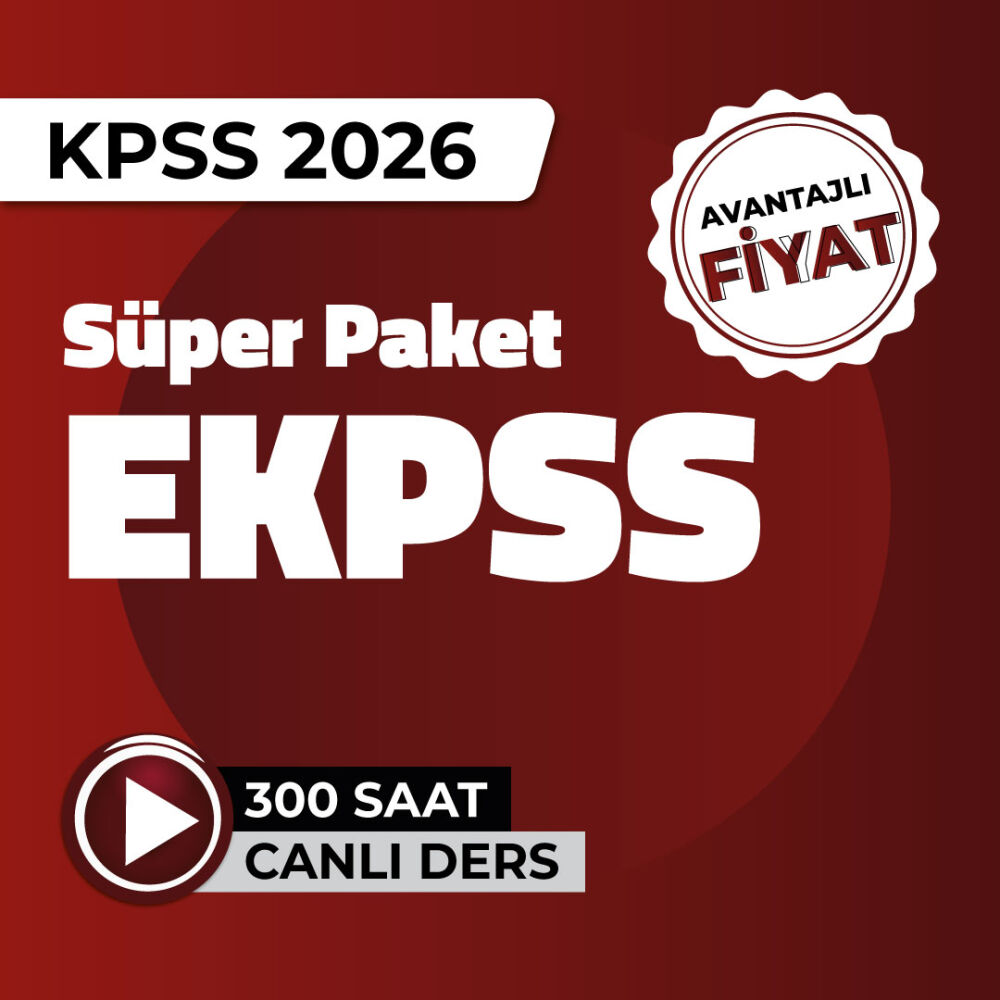 2026 - EKPSS - Süper Paket Canlı Program - 1