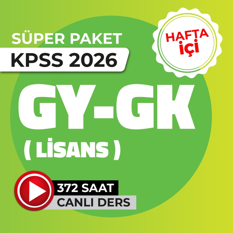 2026 - GYGK Lisans Hafta İçi Süper Paket - 6 Kitap - 1