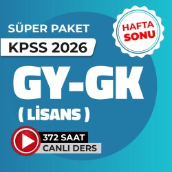 2026 - GYGK Lisans Hafta Sonu Süper Paket - 11 Kitap - 
