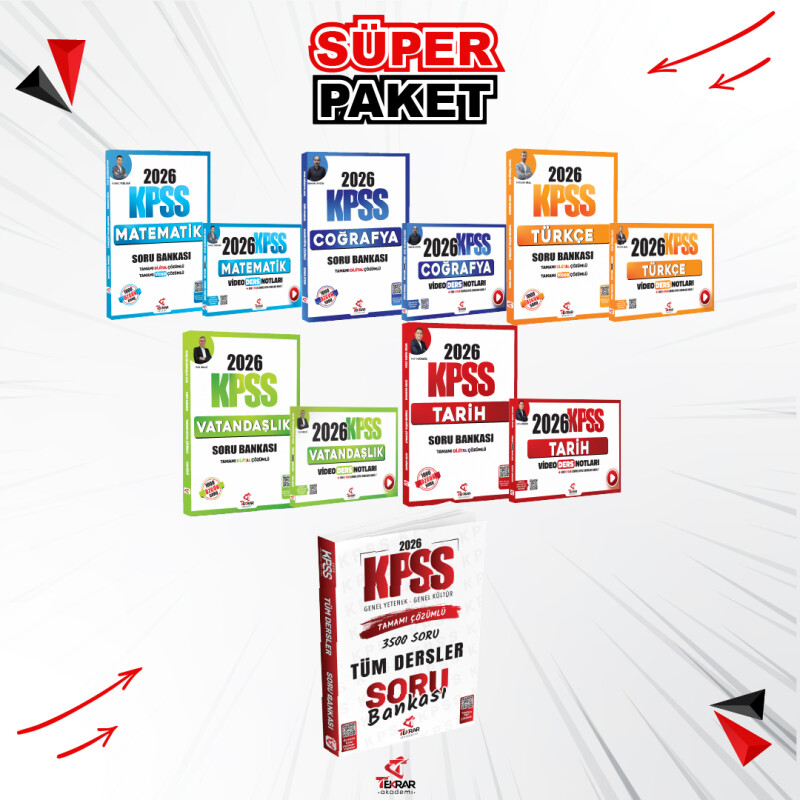 2026 - GYGK Lisans Hafta Sonu Süper Paket - 11 Kitap - 3
