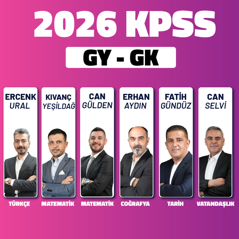 2026 - GYGK Ön Lisans Hafta İçi Eko Paket - 6 Kitap - 2