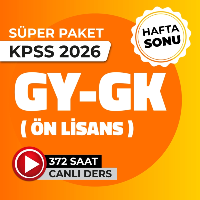 2026 - GYGK Ön Lisans Hafta Sonu Süper Paket - 11 Kitap - 1