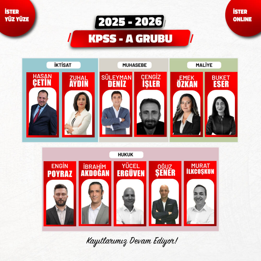 2026 KPSS A Grubu Alan Dersleri Canlı Program Hafta içi Akşam + GYGK Video Paket - Kitaplar Dahil - 2