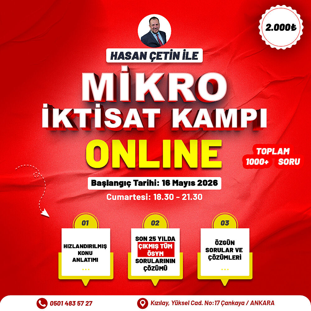 2026 KPSS A Mikro İktisat - Canlı Program - 1