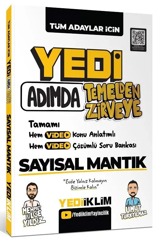 2026 KPSS ALES DGS YKS 7 Yedi Adımda Sayısal Mantık Konu Anlatımlı Soru Bankası Çözümlü - Mehmet Bilge Yıldız, Umut Türkyılmaz Yediiklim Yayınları - 1