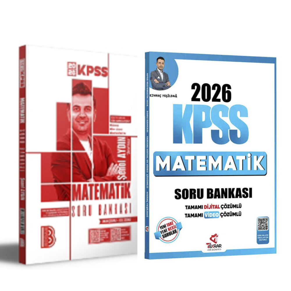 2026 KPSS Benim Hocam - Tekrar Akademi Matematik Soru Bankası Seti - 2 Kitap - 1