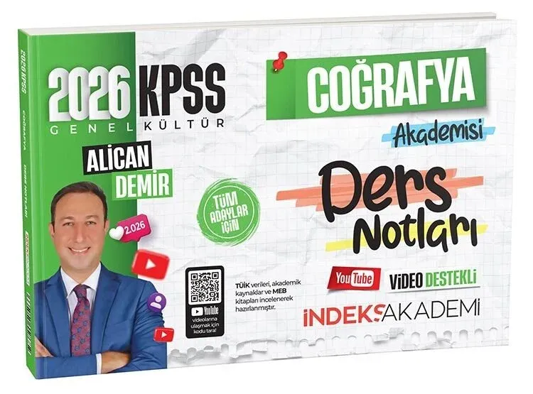 2026 KPSS Coğrafya Akademisi Video Ders Notları - Alican Demir İndeks Akademi Yayıncılık - 1