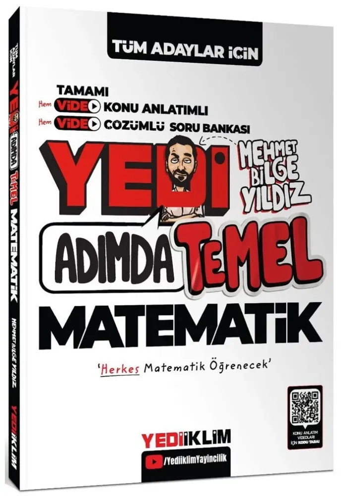 2026 KPSS DGS ALES TYT 7 Yedi Adımda Temel Matematik Konu Anlatımlı Soru Bankası - Mehmet Bilge Yıldız Yediiklim Yayınları - 1