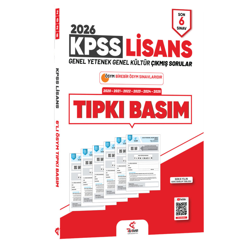 2026 KPSS Lisans GYGK ÖSYM Çıkmış Sorular Tıpkı Basım - 1