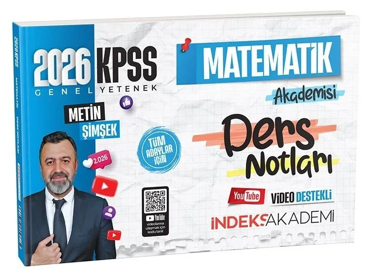 2026 KPSS Matematik Akademisi Video Ders Notları - Metin Şimşek İndeks Akademi Yayıncılık - 1
