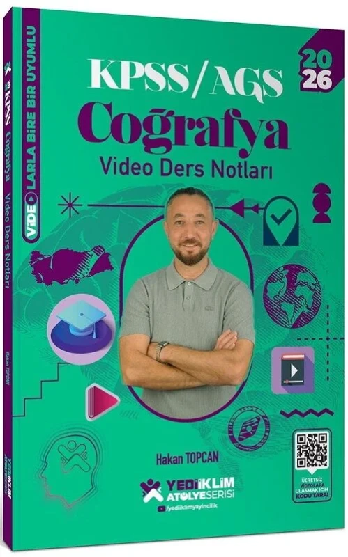 2026 KPSS MEB-AGS Coğrafya Atölye Video Ders Notları - Hakan Topcan Yediiklim Yayınları - 1