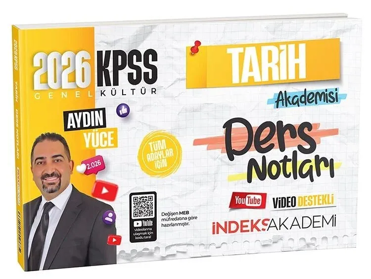 2026 KPSS Tarih Akademisi Video Ders Notları - Aydın Yüce İndeks Akademi Yayıncılık - 1