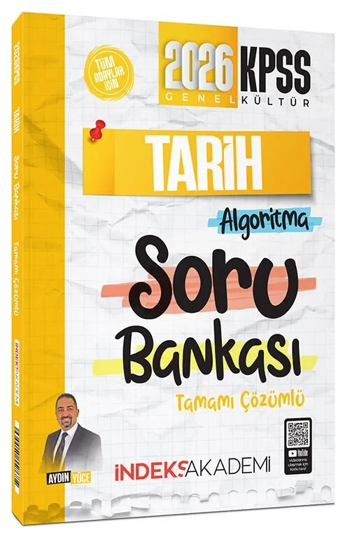 2026 KPSS Tarih Algoritma Soru Bankası Çözümlü - Aydın Yüce İndeks Akademi Yayıncılık - 1