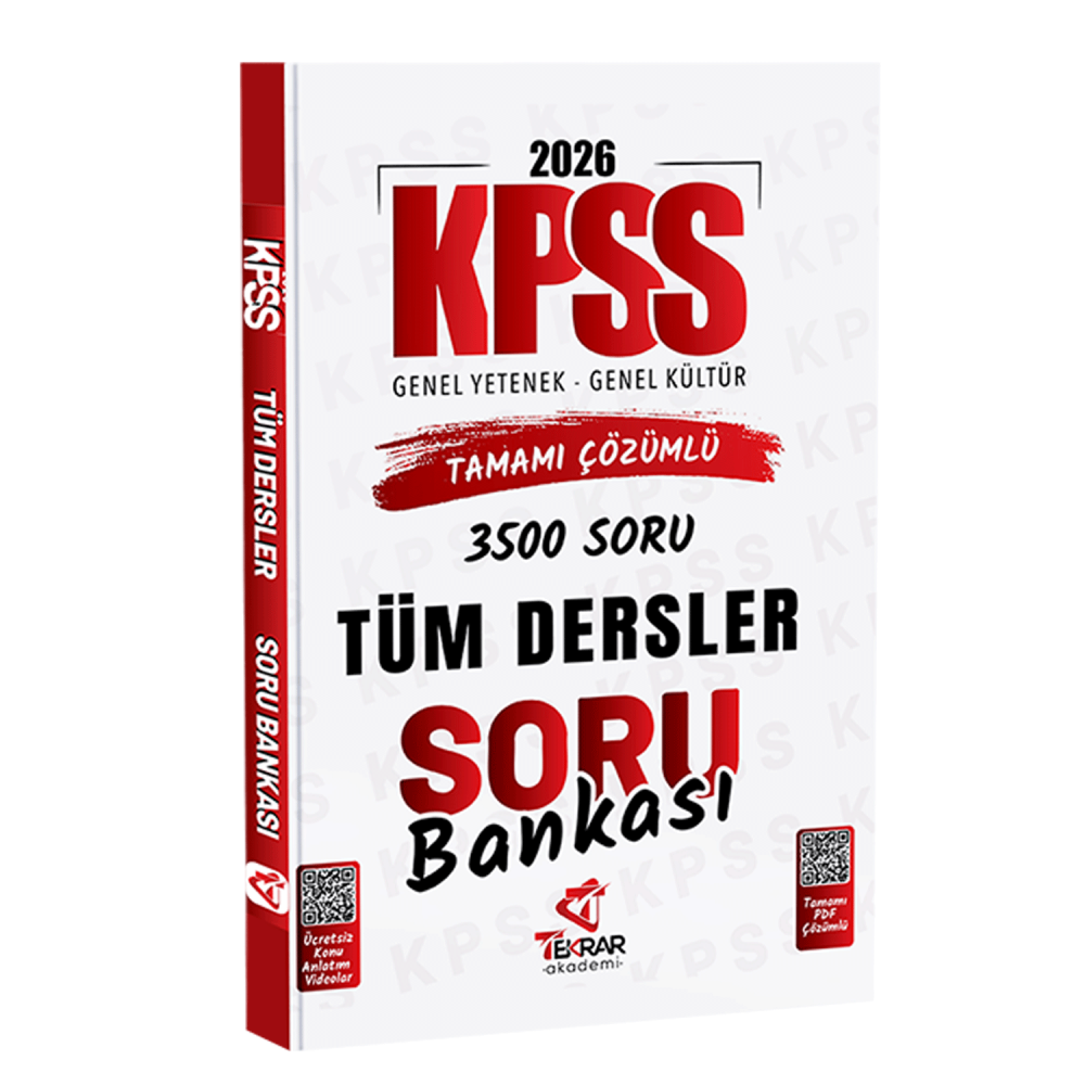 2026 KPSS Tüm Dersler Soru Bankası Tekrar Akademi - 1
