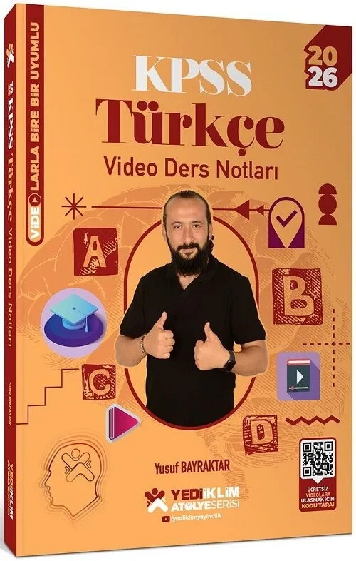 2026 KPSS Türkçe Atölye Video Ders Notları - Yusuf Bayraktar Yediiklim Yayınları - 1