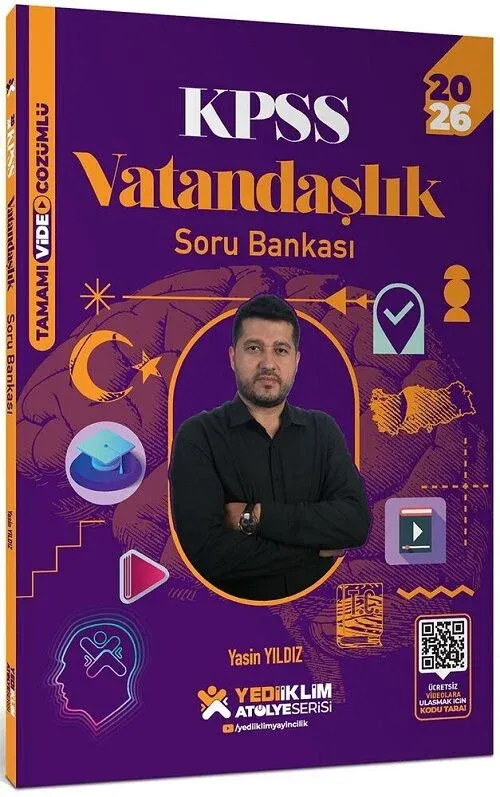 2026 KPSS Vatandaşlık Atölye Soru Bankası Çözümlü - Yasin Yıldız Yediiklim Yayınları - 1