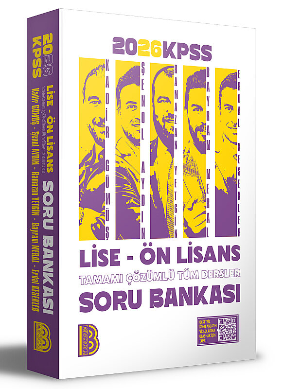 2026 Lise- Ön Lisans Tamamı Çözümlü Tüm Dersler Soru Bankası Benim Hocam Yayınları - 