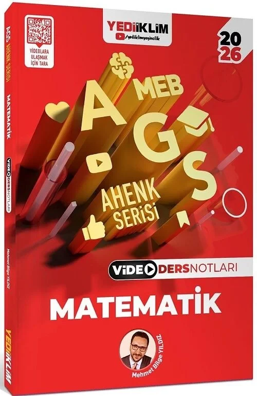 2026 MEB-AGS Sayısal Yetenek-Matematik Video Ders Notları Ahenk Serisi - Mehmet Bilge Yıldız Yediiklim Yayınları - 1