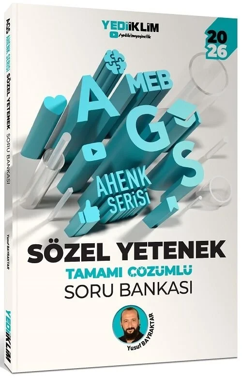 2026 MEB-AGS Sözel Yetenek Soru Bankası Çözümlü Ahenk Serisi - Yusuf Bayraktar Yediiklim Yayınları - 1