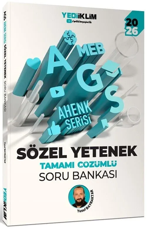 2026 MEB-AGS Sözel Yetenek Soru Bankası Çözümlü Ahenk Serisi - Yusuf Bayraktar Yediiklim Yayınları - 1