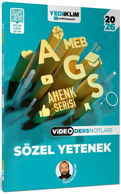 2026 MEB-AGS Sözel Yetenek Video Ders Notları Ahenk Serisi - Yusuf Bayraktar Yediiklim Yayınları - 1