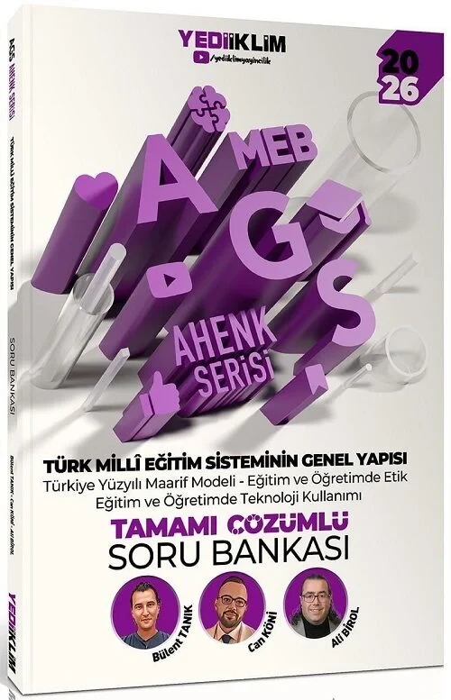 2026 MEB-AGS Türk Milli Eğitim Sisteminin Genel Yapısı Soru Bankası Çözümlü Ahenk Serisi - Bülent Tanık, Can Köni, Ali Birol Yediiklim Yayınları - 1
