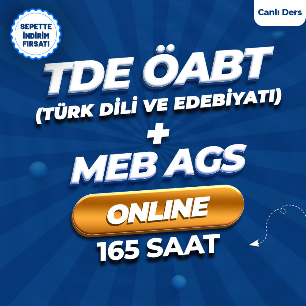 2026 TDE ÖABT + MEB AGS Nokta Atışı Soru Çözümleriyle Genel Tekrar Kampı - 1