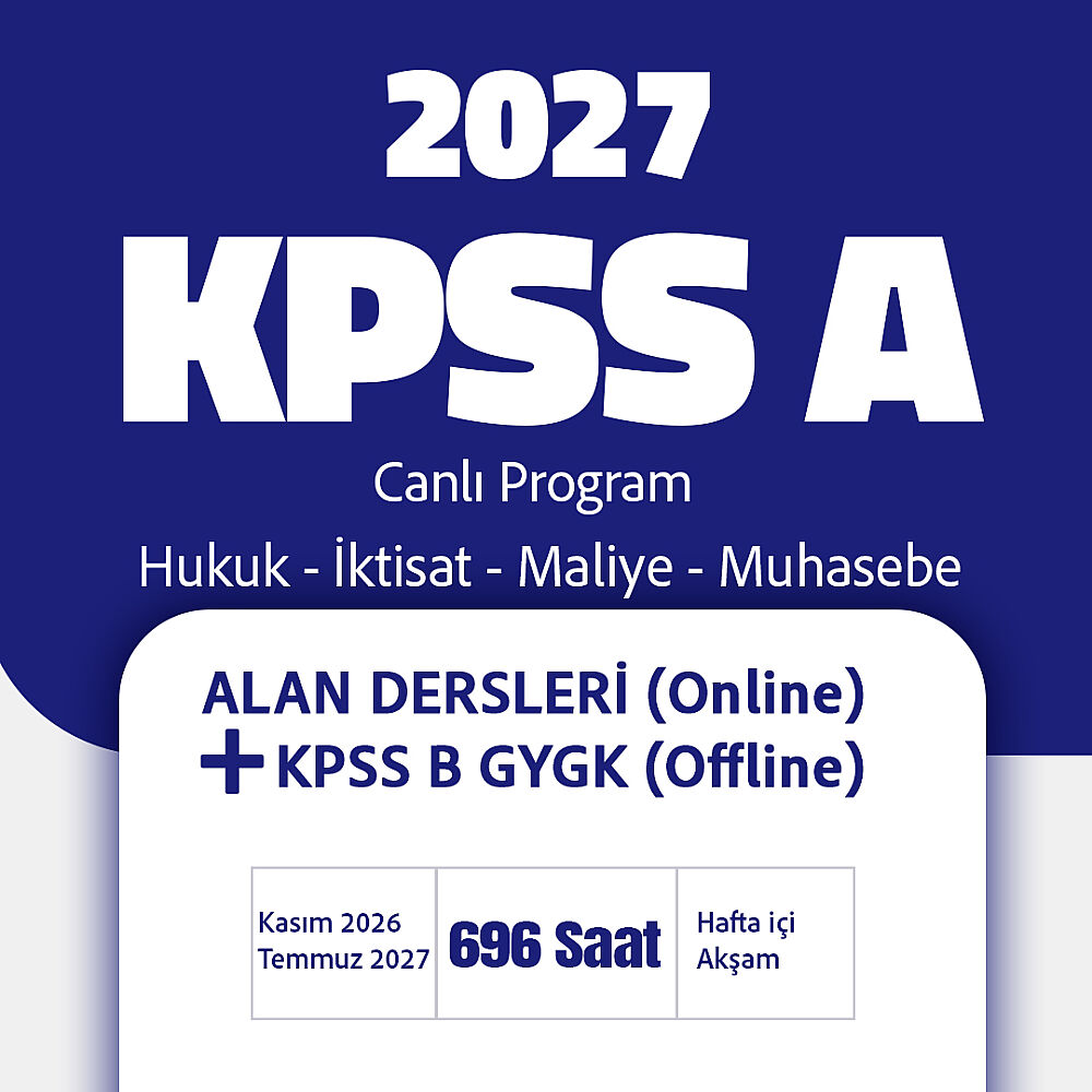 2027 KPSS A Grubu Alan Dersleri | Canlı Program - 1