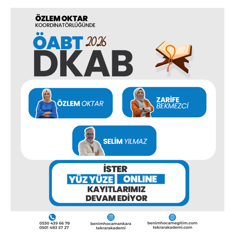 Din Kültürü ve Ahlâk Bilgisi ÖABT + MEB AGS 2026 | Canlı Program - 2