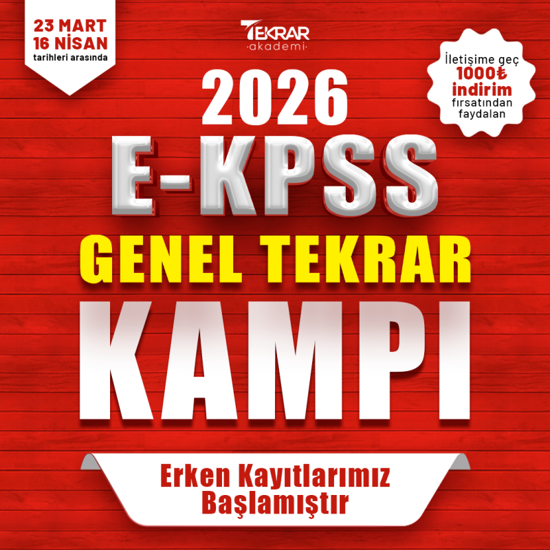 EKPSS 2026 GYGK Genel Tekrar Kampı - Tekrar Akademi