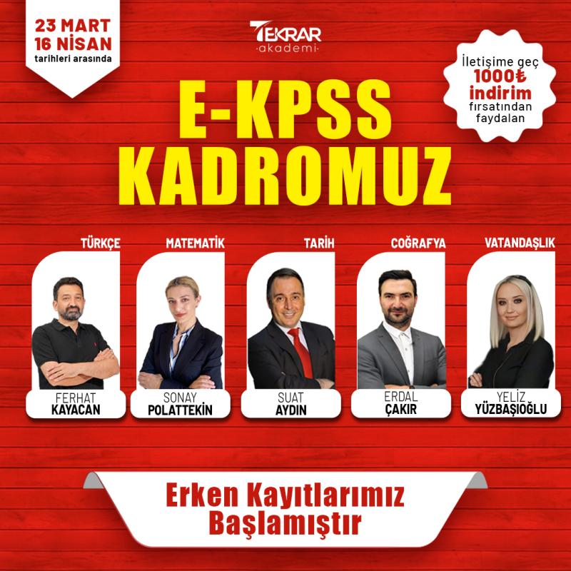 EKPSS 2026 GYGK Genel Tekrar Kampı - 2