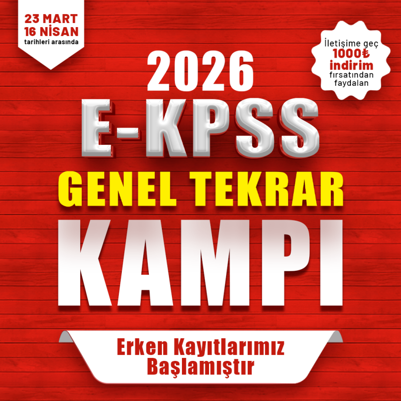 EKPSS 2026 GYGK Genel Tekrar Kampı - 1