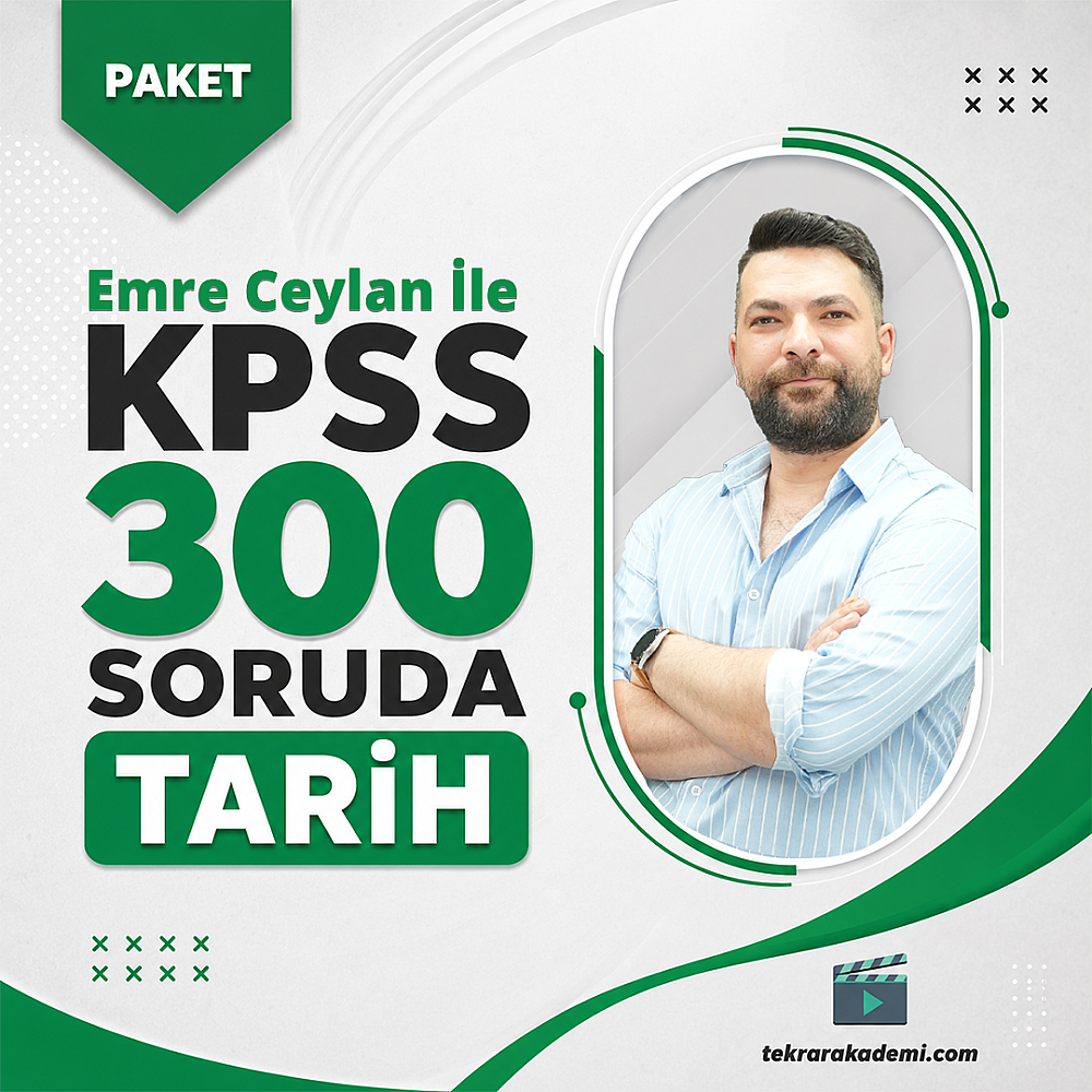 Emre Ceylan ile KPSS 2026 300 Soruda Tarih Video Soru Bankası - 1