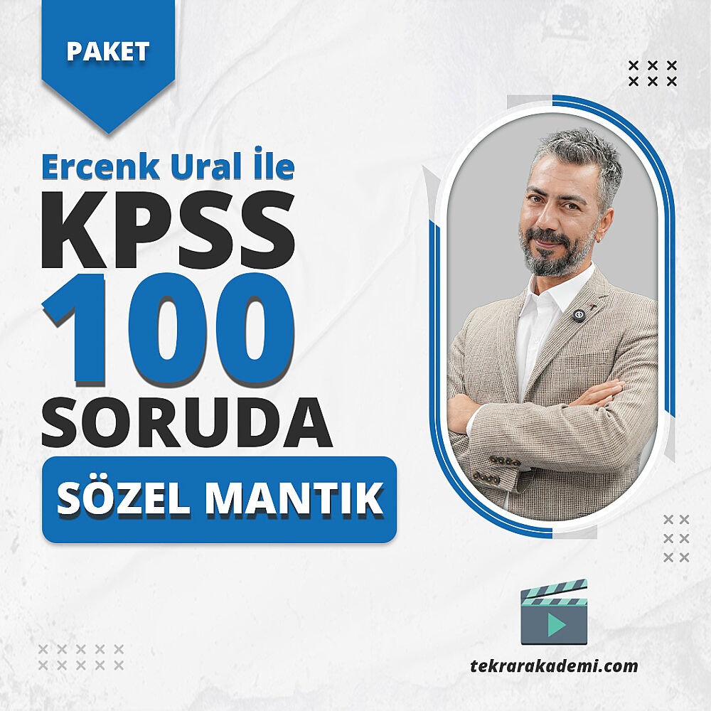 Ercenk Ural ile KPSS 2026 100 Soruda Sözel Mantık Video Soru Bankası - 1
