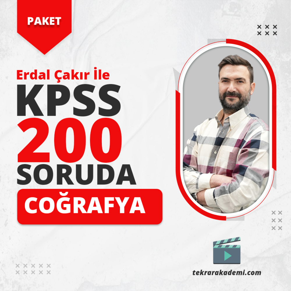 Erdal Çakır ile KPSS 2026 200 Soruda Coğrafya Video Soru Bankası - 1