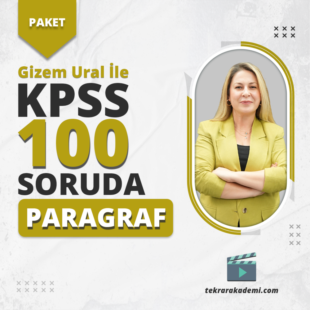 Gizem Ural ile KPSS 2026 100 Soruda Paragraf Video Soru Bankası - 1