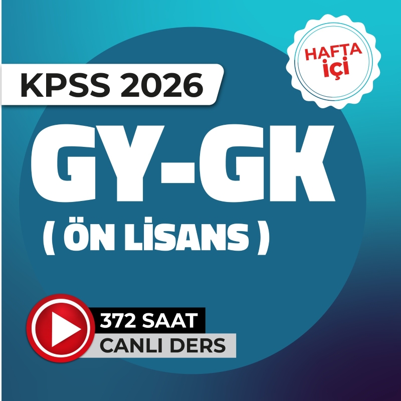 GYGK-2026 Ön Lisans Hafta Sonu Programı - 1