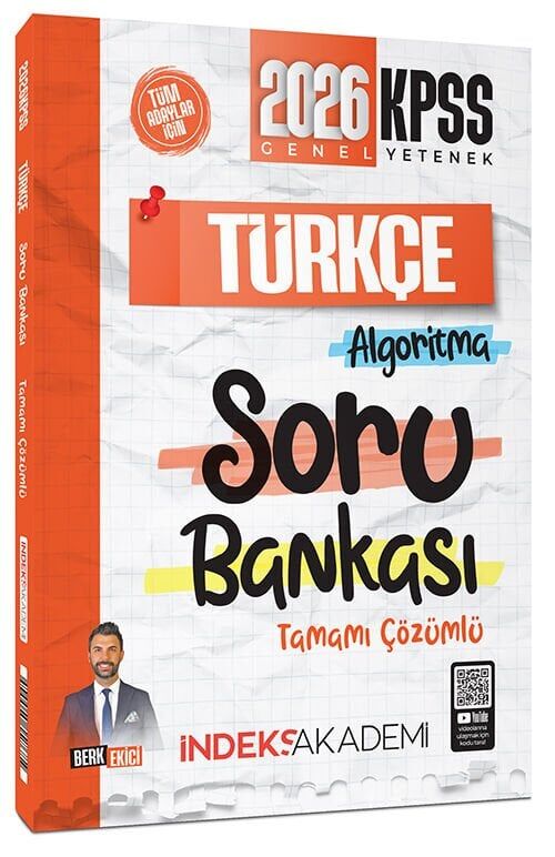 İndeks Akademi 2026 KPSS Türkçe Algoritma Soru Bankası Çözümlü - Berk Ekici İndeks Akademi Yayıncılık - 1
