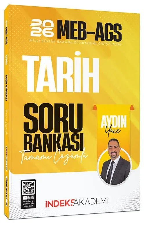 İndeks Akademi 2026 MEB-AGS Tarih Soru Bankası Çözümlü - Aydın Yüce İndeks Akademi Yayıncılık - 1