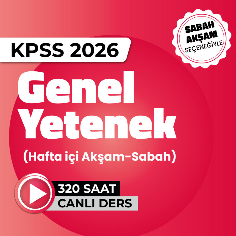 KPSS 2026 Genel Yetenek - Canlı Program - 