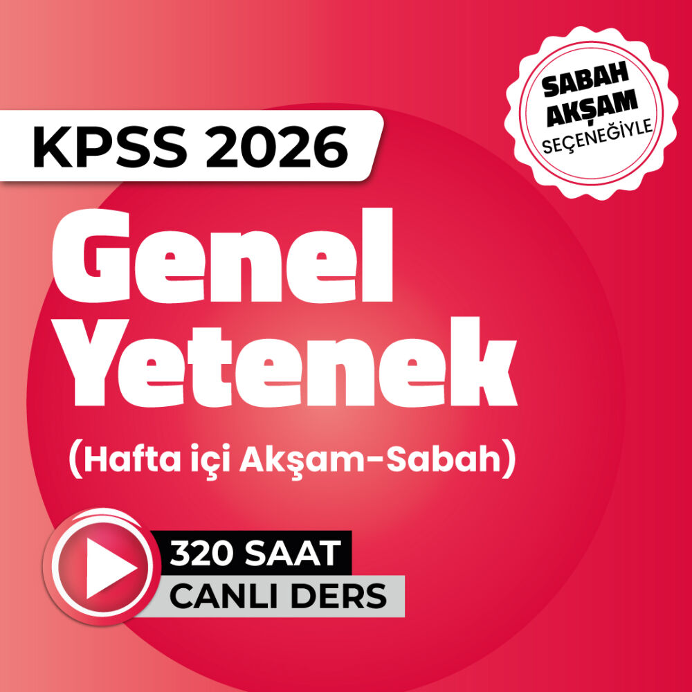 KPSS 2026 Genel Yetenek - Canlı Program - 1
