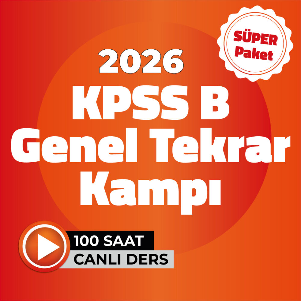 KPSS 2026 Hafta içi Akşam GY-GK Genel Tekrar Kampı – Süper Paket - 1