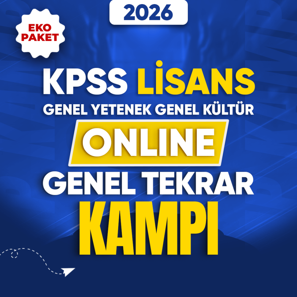 KPSS 2026 Lisans GY-GK Genel Tekrar Kampı – Eko Paket - 1