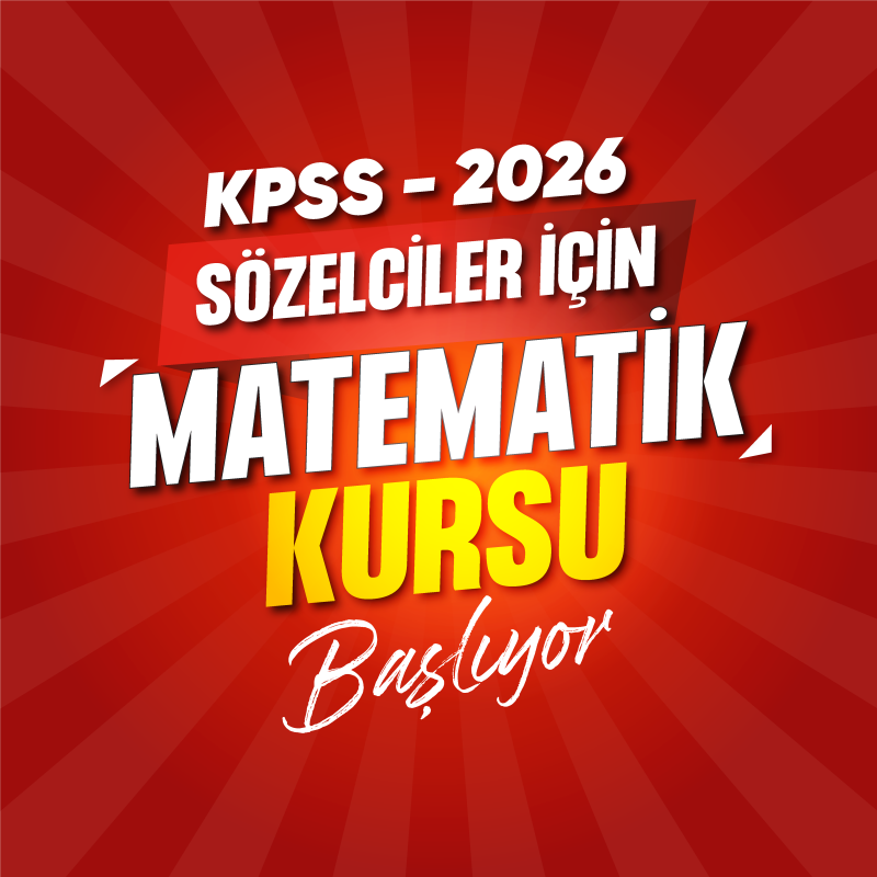 KPSS 2026 Sözelciler için Tek Ders Matematik Canlı Program - 
