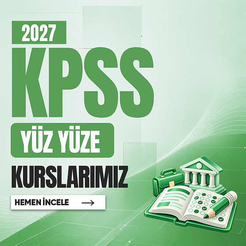 KPSS 2027 | Yüz Yüze Programı - 