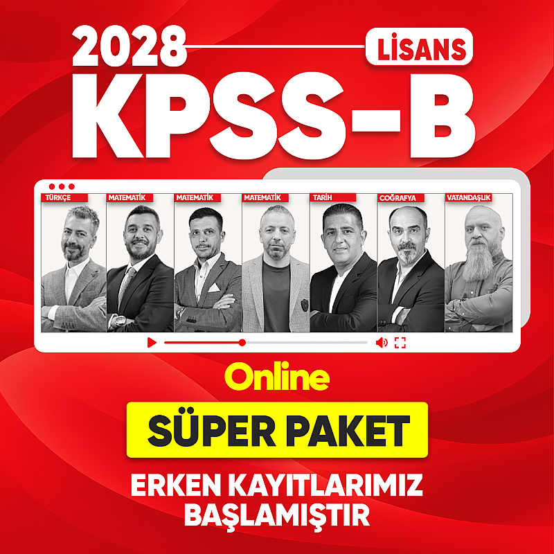 KPSS 2028 GYGK Lisans - Süper Paket - 