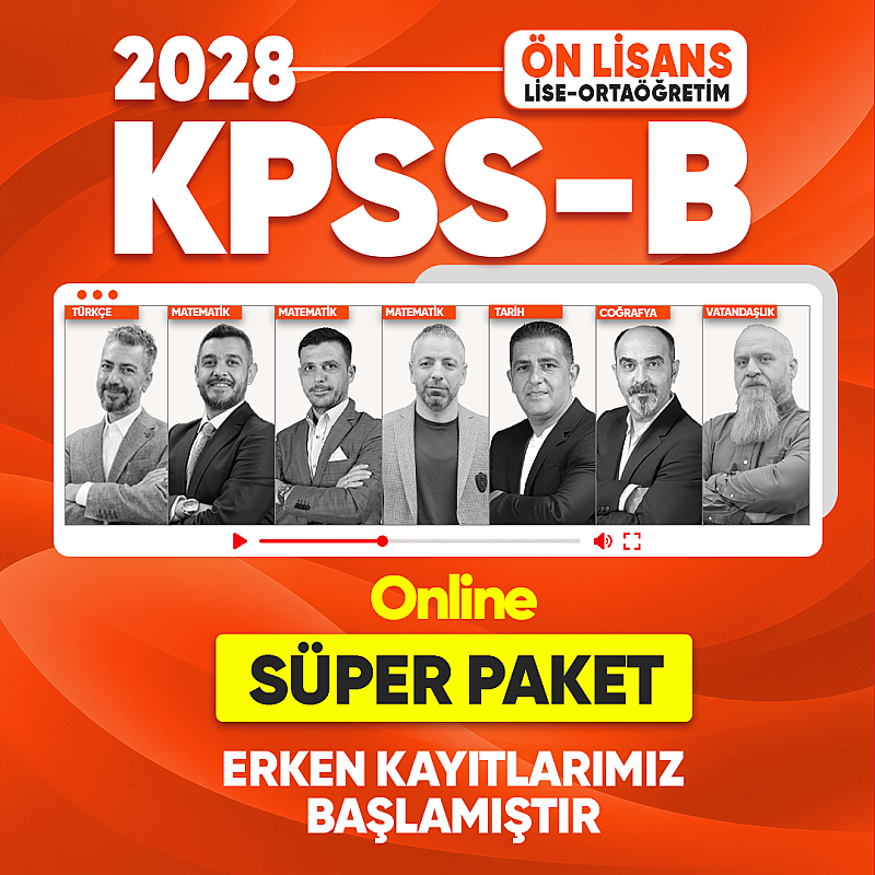 KPSS 2028 GYGK Ön Lisans - Süper Paket - 