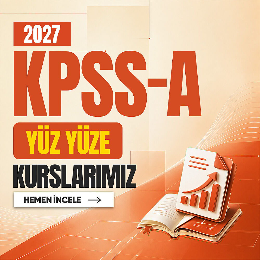 KPSS A Grubu Alan Dersleri | 2027 | Yüz Yüze Programı - 1