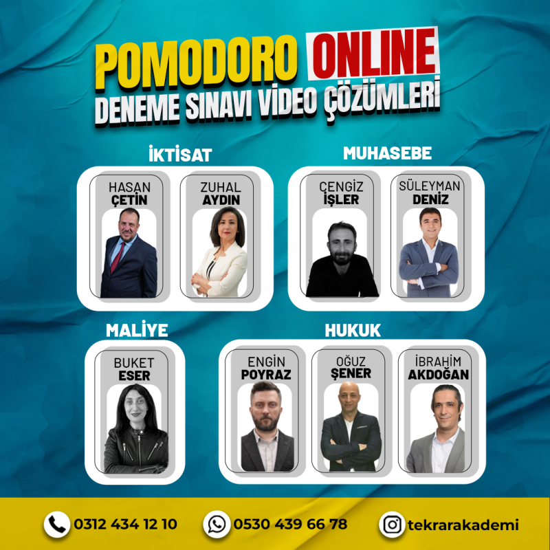 KPSS A Pomodoro Özgün Deneme Sınavı - 2